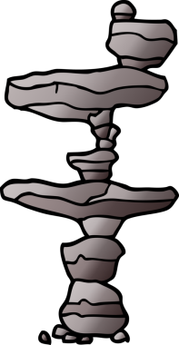 Bir insan tarafından çizilmiş karalama taşları.