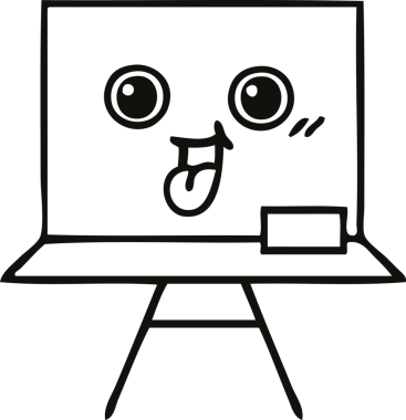 Bir insan tarafından çizilmiş beyaz bir karikatür.