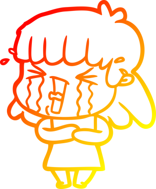 Bir insan tarafından çizilmiş bir karikatür kadın çizimi