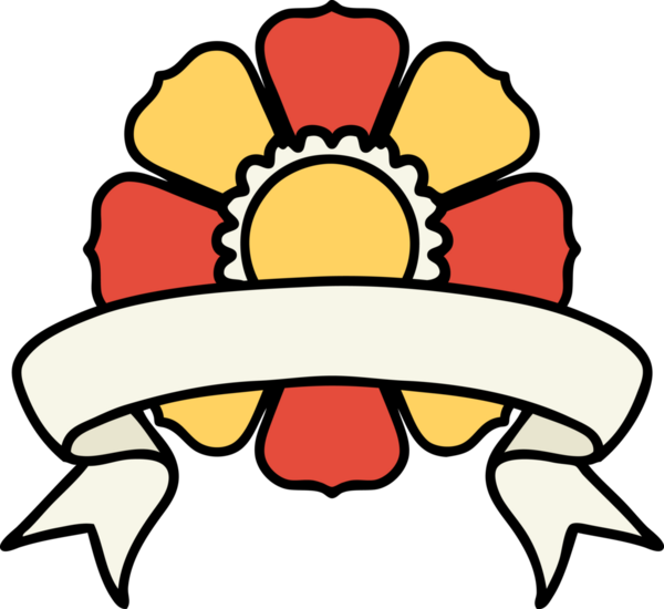 Bir insan tarafından çizilmiş geleneksel bir çiçek dövmesi.