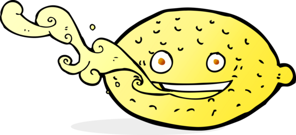 bir insan tarafından çizilmiş limon karikatürü