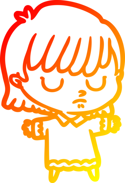 Bir insan tarafından çizilmiş bir karikatür kadın çizimi