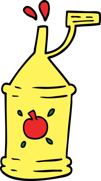 Bir insan tarafından çizilmiş karalama domates sosu.