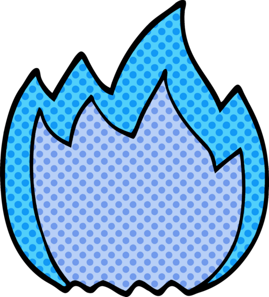 Bir insan tarafından çizilmiş açık alevi karala