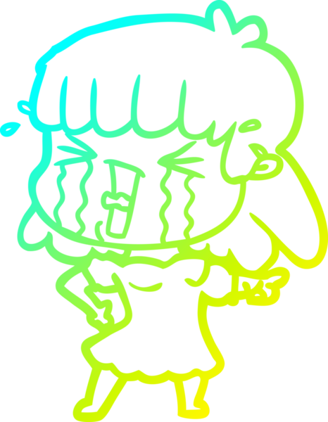 Bir insan tarafından çizilmiş bir karikatür kadın çizimi.