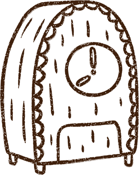 Taşıyıcı Saat Kömür Bir insan tarafından çizilmiş