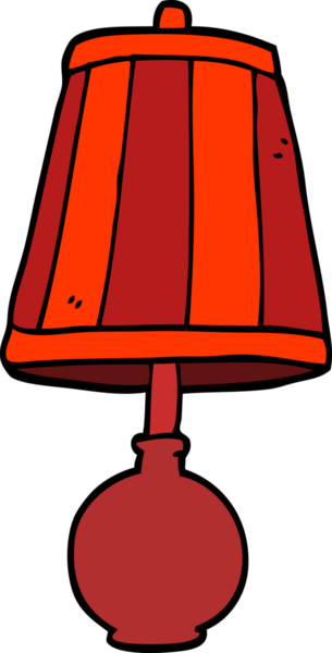 Bir insan tarafından çizilmiş karalama masası lambası.