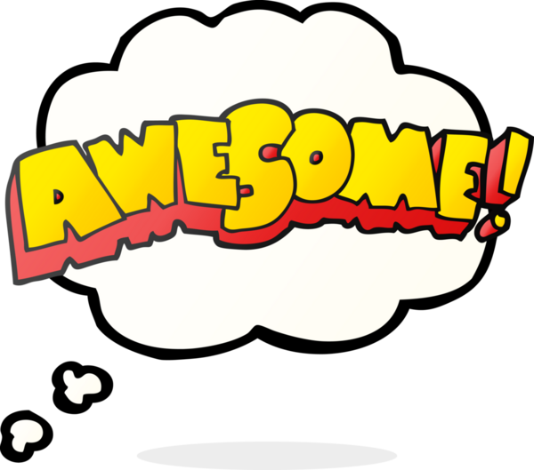 Bir insan tarafından çizilmiş harika serbest çizim düşünce balonu karikatürü