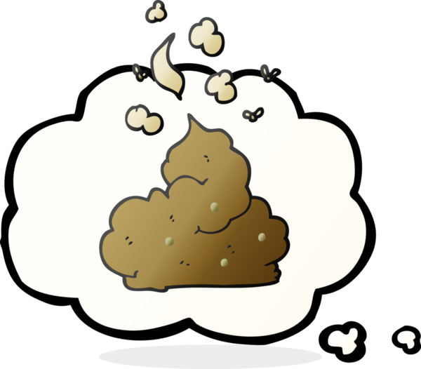 Bir insan tarafından çizilmiş serbest çizim baloncuk karikatür iğrenç kaka