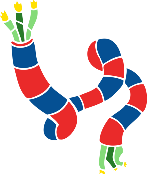 Bir insan tarafından çizilmiş düz renkli çizgi film teknik kablosu