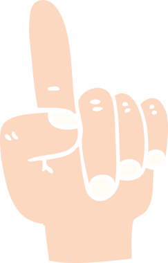 Bir insan tarafından çizilmiş düz renk çizimi