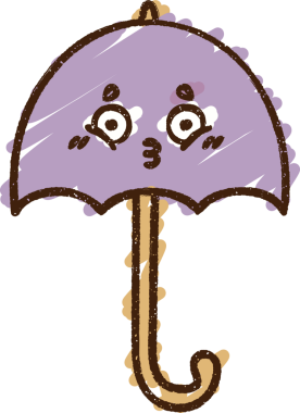 Bir insan tarafından çizilen Şemsiye Tebeşiri