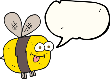 Bir insan tarafından çizilmiş serbest konuşma balonu çizgi film arısı