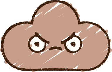 Bir insan tarafından çizilen Kızgın Bulut Tebeşiri