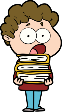 Bir insan tarafından çizilmiş bir karikatür adamı şaşkınlıkla nefes nefese kaldı.