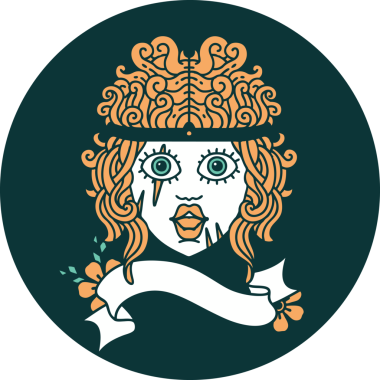 Bir insan tarafından çizilmiş insan barbar karakteri simgesi