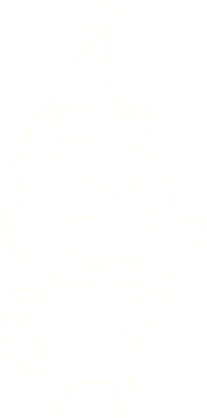 Bir insan tarafından çizilmiş Tilki Tebeşiri Omuz silkme