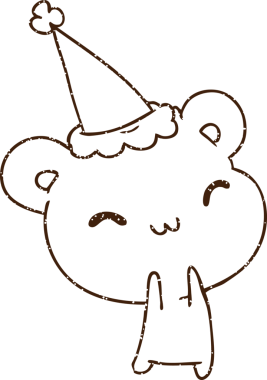 Bir insan tarafından çizilmiş Noel Ayısı Kömürü