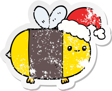 Bir insan tarafından çizilmiş karikatür etiketi.