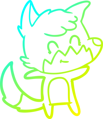 Bir insan tarafından çizilmiş soğuk hava çizgisi.