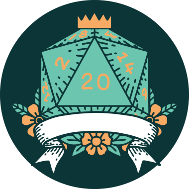 Bir insan tarafından çizilen 20 kritik vuruşun simgesi