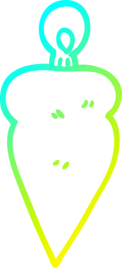 Soğuk gradyan çizgisi bir insan tarafından çizilmiş bir karikatür noeli.