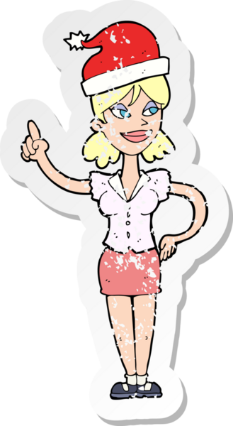 Bir insan tarafından çizilmiş karikatürün gerilimli retro yapıştırması.