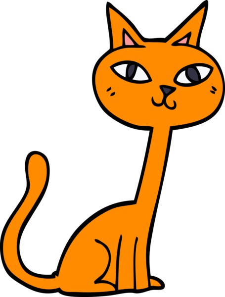 bir insan tarafından çizilmiş karalama kedisi