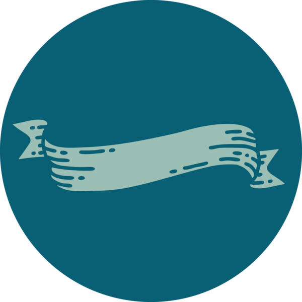 Bir insan tarafından çizilmiş bir pankartın ikonik dövme şekli