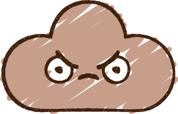 Bir insan tarafından çizilen Kızgın Bulut Tebeşiri