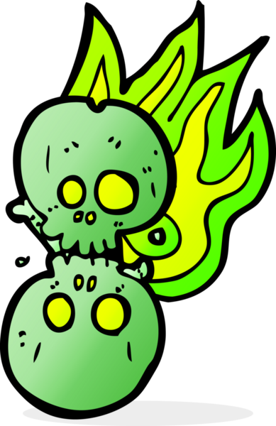 Bir insan tarafından çizilmiş bir cadılar bayramı kemik numarası.