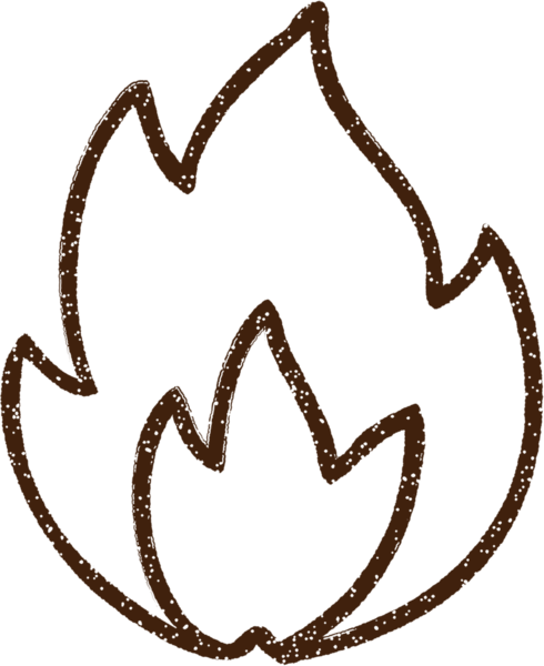 Bir insan tarafından çizilen Ateş Kömürü Çizimi