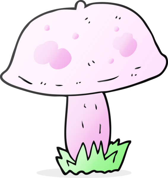 Bir insan tarafından çizilmiş serbest çizim mantarı.