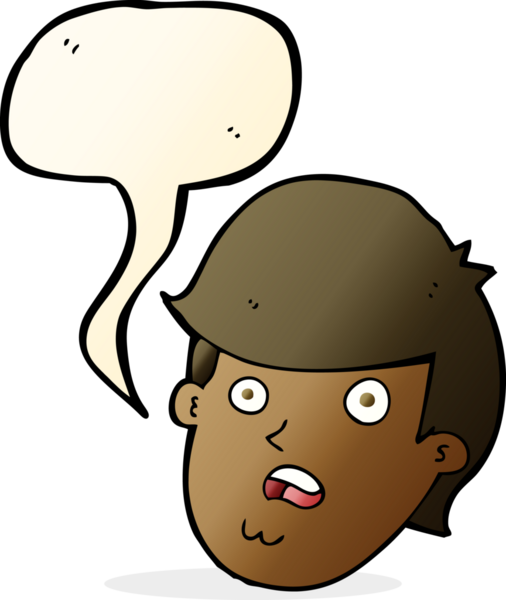 Bir insan tarafından çizilmiş koca çeneli çizgi film adamı.