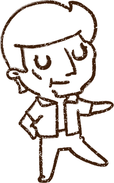 Bir insan tarafından çizilen Erkek Modeli Kömür Çizimi