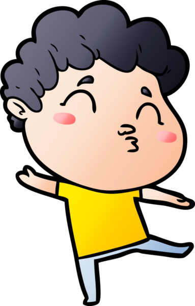 Çizgi film adamı somurtuyor Bir insan tarafından çizilmiş