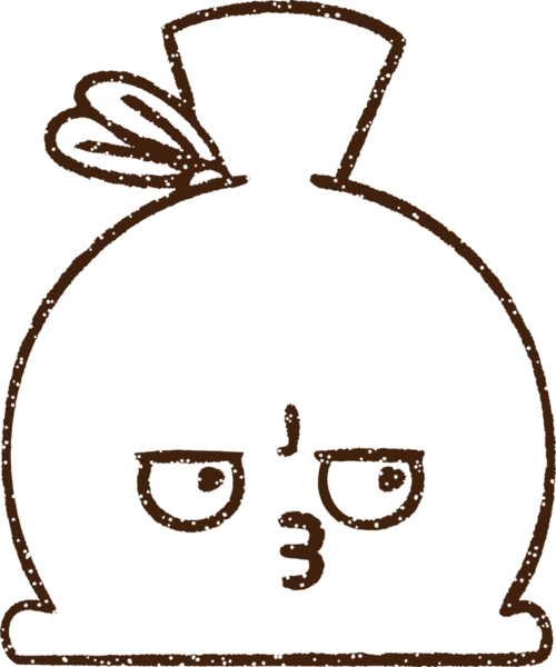 Çöp Torbası Kömür Bir insan tarafından çizilmiş