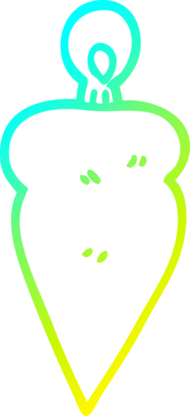 Soğuk gradyan çizgisi bir insan tarafından çizilmiş bir karikatür noeli.