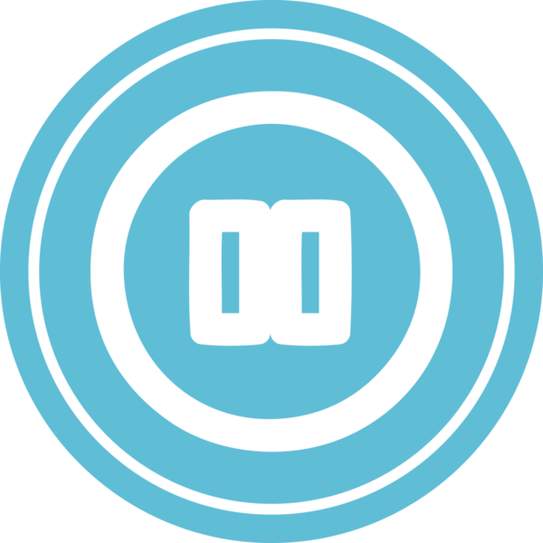 bir insan tarafından çizilmiş dairesel simgeyi duraklat