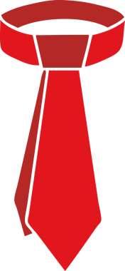 Bir insan tarafından çizilmiş garip bir karikatür boyun bağı.