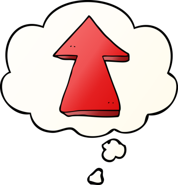 Bir insan tarafından çizilmiş, düşünce baloncuklu çizgi film.