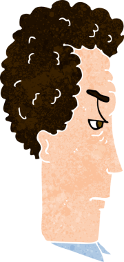 Bir insan tarafından çizilmiş rahatsız bir adam.