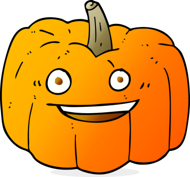 Bir insan tarafından çizilmiş cadılar bayramı balkabağı karikatürü