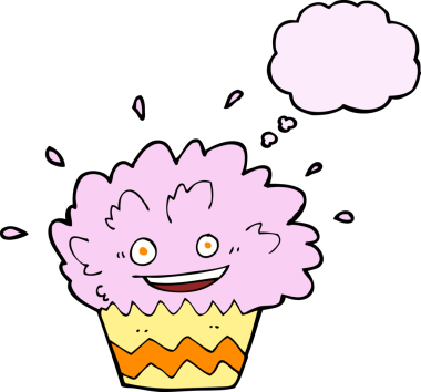 Bir insan tarafından çizilmiş düşünce baloncuğu ile patlayan çizgi film.