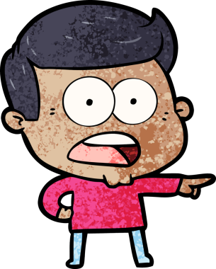 Bir insan tarafından çizilmiş bir karikatür.