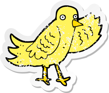 Bir insan tarafından çizilmiş sallanan bir karikatürün gerilimli yapıştırması.