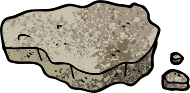 Grunge desenli çizim karikatürü Bir insan tarafından çizilmiş eski kaya