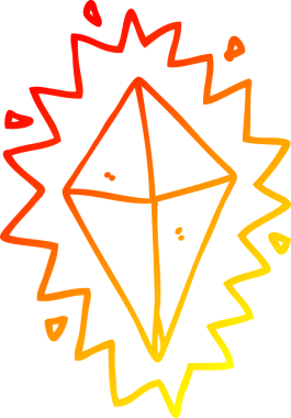 Bir insan tarafından çizilmiş bir karikatür elması.