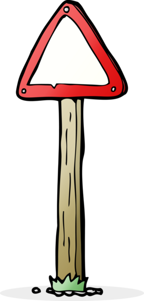 Bir insan tarafından çizilmiş çizgi film tabelası.