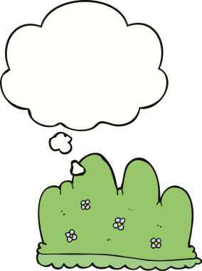 Bir insan tarafından çizilmiş düşünce baloncuklu çit